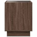 vidaXL Konferenčný stolík s nekonečnými LED hnedý dub 40x40x50 cm