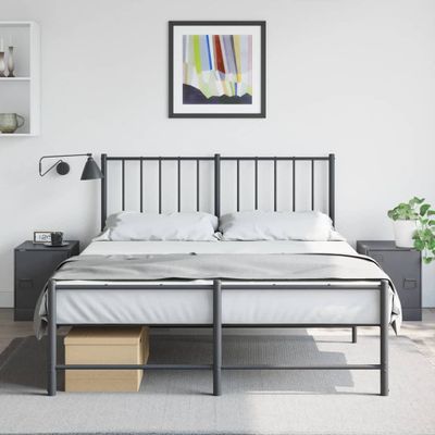 vidaXL Nočné stolíky 2 ks antracitové 34,5x39x44 cm oceľ