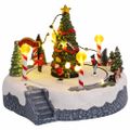 vidaXL Vianočná dekorácia dediny 22 x 21,5 x 17 cm Plast Viacfarebný
