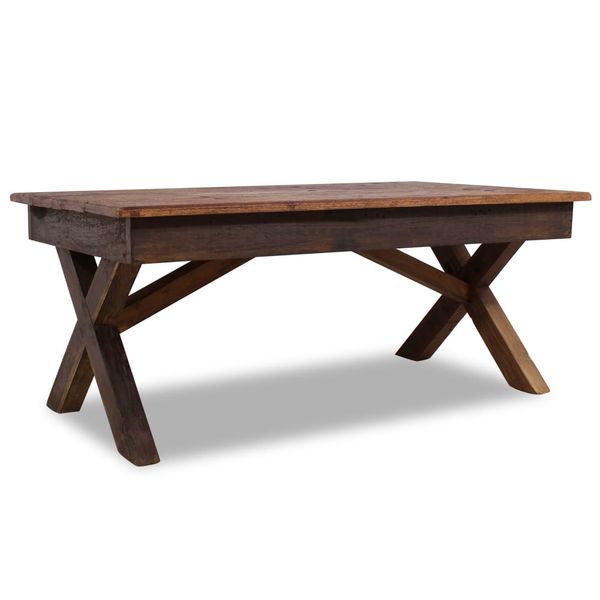 vidaXL Konferenčný stolík, zmes recyklovaného dreva 110x60x45 cm