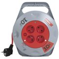 Predlžovací kábel EMOS P19410N na bubne 10 m / 3x1mm / 4 zásuvky