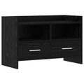 vidaXL TV skrinka 71,5 x 33 x 47 cm Čierny dub Kompozitné drevo
