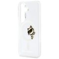 Puzdro Karl Lagerfeld IML Peekaboo Choupette MagSafe pre Samsung Galaxy S26 Plus priehľadné