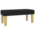 vidaXL Posteľný rám boxspring s matracom čierny 80x200 cm látka