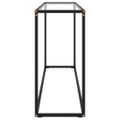 vidaXL Konzolový stolík priehľadný 140x35x75 cm tvrdené sklo