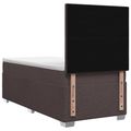 vidaXL Posteľ boxspring s matracom Tmavohnedá 80 x 200 cm Látka