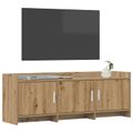 vidaXL TV skrinka 130 x 33 x 47 cm Dub artisan Kompozitné drevo