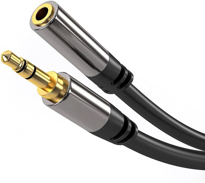 PremiumCord HQ tienený predlžovací kábel Jack 3.5mm - Jack 3.5mm M/F 3m