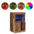 vidaXL LED komoda Staré drevo 41 x 37 x 67 cm Kompozitné drevo