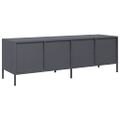 vidaXL TV skrinka antracit 135x39x43,5 cm oceľ valcovaná za studena