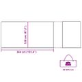 vidaXL Kempingový vetrolam modrý 344x120 cm vodeodolný