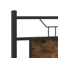 vidaXL Posteľný rám bez matraca dymový dub 150x200 cm kompozitné drevo