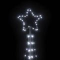 vidaXL LED vianočný stromček 447 LED studená biela 250 cm