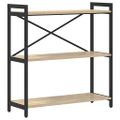 vidaXL Regál na knihy 80 x 30 x 85 cm Kompozitné drevo Sonoma dub