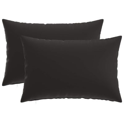 vidaXL Poťah na podložku 2 pcs HEERLEN Čierna 50 x 75 cm Polyester