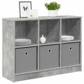 vidaXL Servírovacia skriňa Betónová šedá 88,5 x 27,5 x 63,5 cm