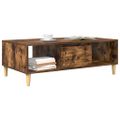 vidaXL Konferenčný stolík Dymová dub 102 x 55 x 35 cm Kompozitné drevo