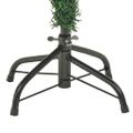 vidaXL Osvetlený vianočný stromček so šiškami, zelený 150 cm, PVC a PE