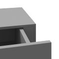 vidaXL Nástenná zásuvková polica sivá 40x23,5x10 cm MDF