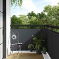 vidaXL Balkónová Clona s Očkami 300 x 90 cm polyratan Antracitová