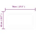 vidaXL LED kúpeľňové zrkadlo 40x70 cm