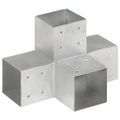 vidaXL Trámová spojka v tvare X 101x101 mm pozinkovaný kov