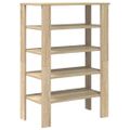 vidaXL Regál na topánky dub sonoma 61x32x87,5 cm spracované drevo