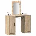 vidaXL Toaletný stolík Hnedá 102 x 33 x 135 cm Kompozitné drevo