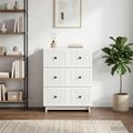 vidaXL Zásuvkový kabinet Biela 66 x 34,5 x 90 cm Kompozitné drevo