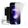 Baseus Crystal Tvrdené sklo odolné voči prachu 0,3 mm pre iPhone 14 Pro Max (2 ks)