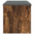 vidaXL Predsieňová lavica s vankúšom Dymová dub 83 x 38 x 40 cm