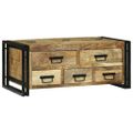 vidaXL Konferenčný stolík Hnedá 90 x 50 x 38 cm Masívne mango drevo