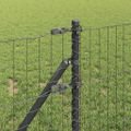 vidaXL Euro plotový základ 25 x 0,4 m PVC potiahnutá oceľ Sivá