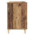 vidaXL Stôl s poličkou Staré drevo 142,5 x 50 x 75 cm Kompozitné drevo