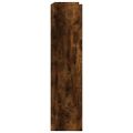vidaXL Regál na topánky dymový dub 80x25x100 cm kompozitné drevo