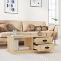 vidaXL Konferenčný stolík dub sonoma 90x50x35 cm kompozitné drevo
