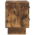vidaXL Nočný stolík 2 ks Dymový dub 43 x 34,5 x 47,5 cm