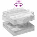 VidaXL Konferenčný stolík otočný o 360stupňov sivý sonoma 50x50x34,5cm