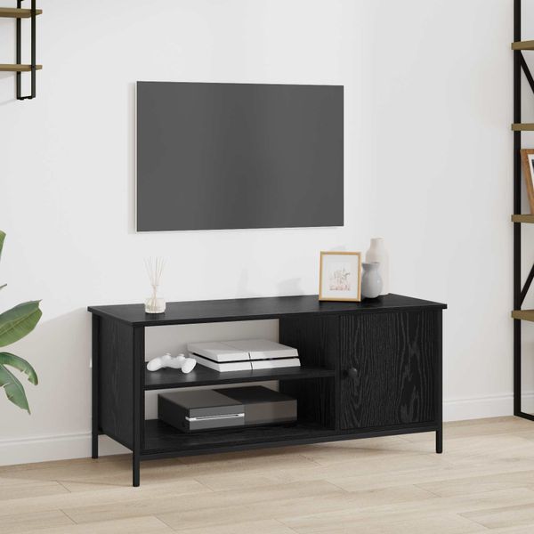 vidaXL TV skrinka Čierny dub 100 x 40 x 45 cm Kompozitné drevo