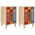 vidaXL Nočný stolík ESSEN 2 ks Dub sonoma 36 x 33 x 60 cm
