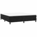 vidaXL Posteľný rám s boxspringom čierny 180x200 cm zamat