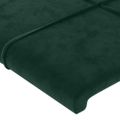 vidaXL Čelo postele so záhybmi tmavosivé 83x23x118/128 cm zamat