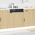 vidaXL Panel umývačky riadu Kalmar dub sonoma 60x1,5x57 cm kompozitné drevo