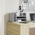 vidaXL Organizér na stôl sivý sonoma 44,5x24x25 cm kompozitné drevo