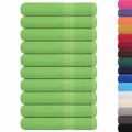 vidaXL Saunové osušky FROGN 10 ks jablkovo zelené 80x200 cm 360 g/m²