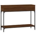 vidaXL Konzolový stolík hnedý dub 100x30,5x75 cm kompozitné drevo