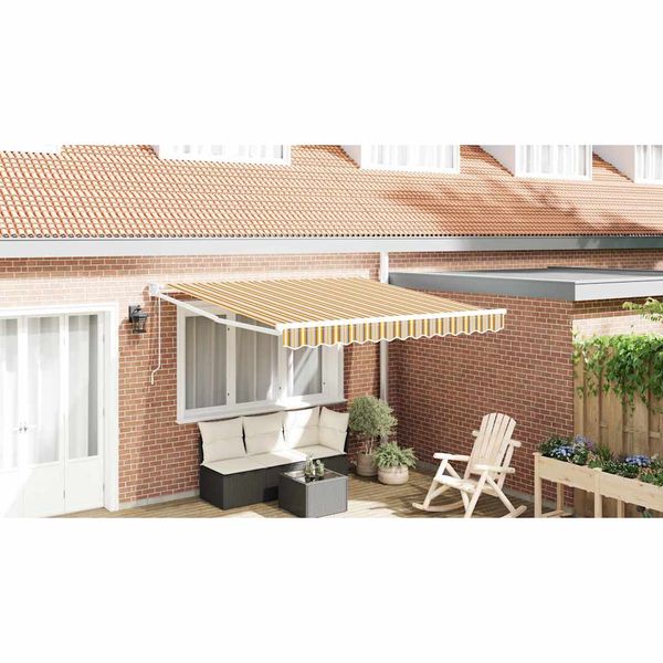vidaXL Markíza Viacfarebný 350 x 250 cm Polyester a kov