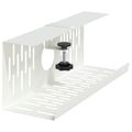 vidaXL Úložný box na káble pod stôl 2 ks Biela 35 x 12 x 13 cm Oceľ