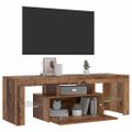 vidaXL TV skrinka s LED staré drevo 120x36,5x40 cm kompozitné drevo