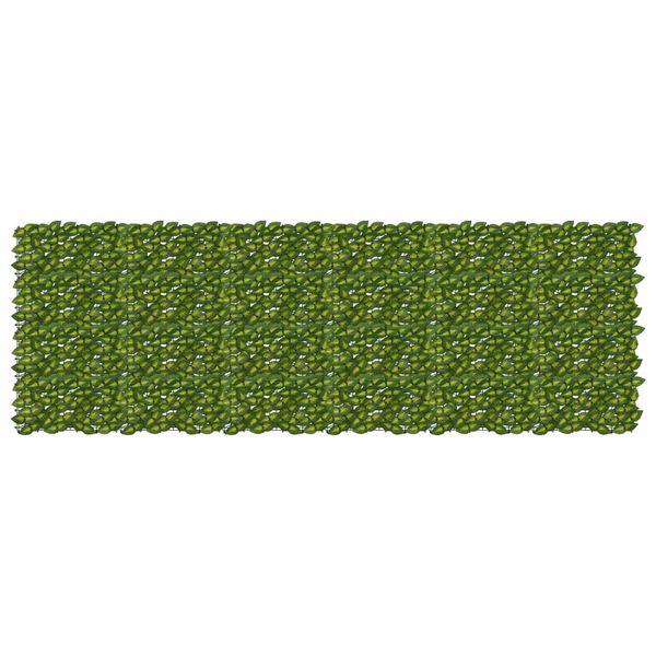 vidaXL Balkónový plôtik s listami Zelená a žltá 300 x 100 cm